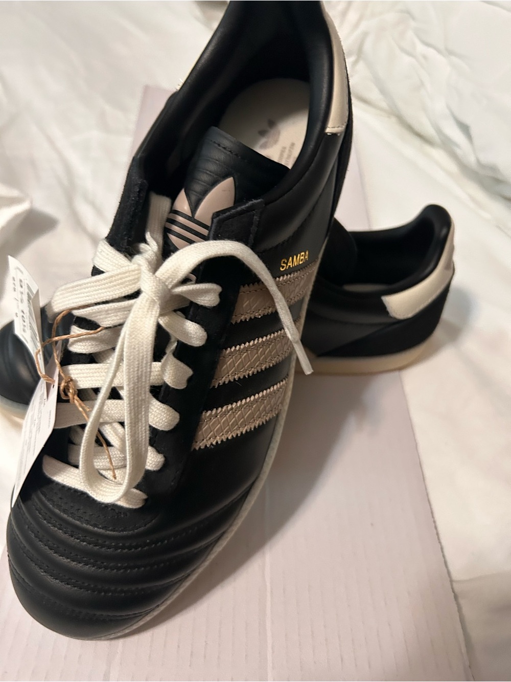 adidas Black Sneakers with Cream Accents - Samba JP - Picture 4 of 7